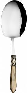 ALADDIN OLD SILVER-PLATED RING RICE-KEBAB SPOON - Ivory