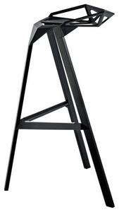 Stool One Bar stool - H 67 cm - Metal by Magis Black