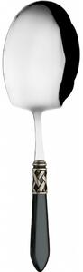 ALADDIN OLD SILVER-PLATED RING RICE-KEBAB SPOON - Black