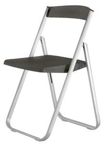 Honeycomb Folding chair - Polycarbonate & metal structure by Kartell Grey