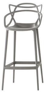 Masters Bar chair - H 75 cm - Polypropylen by Kartell Grey