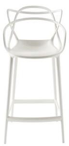 Masters Bar chair - H 65 cm - Polypropylen by Kartell White