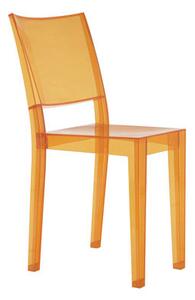 La Marie Stacking chair - Polycarbonate by Kartell Orange