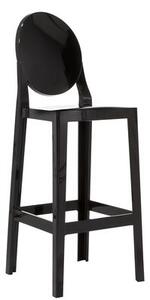 One more Bar chair - H 65cm - Plastic by Kartell Black