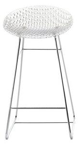 Smatrik High stool - / Indoor - H 65 cm by Kartell Transparent