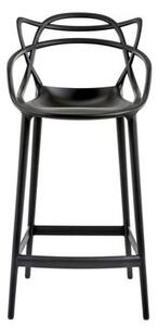 Masters Bar chair - H 65 cm - Polypropylen by Kartell Black