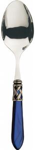 ALADDIN OLD SILVER-PLATED RING SALAD SERVING SPOON - Onyx