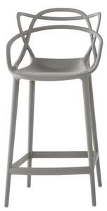 Masters Bar chair - H 65 cm - Polypropylen by Kartell Grey