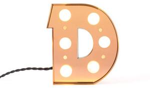 Caractère Table lamp - / Wall light - Letter D - H 20 cm by Seletti Gold