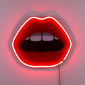 Néon Mouth Small Wall light with plug - / Acrylic - L 47 x H 40 cm by Seletti Red