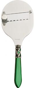 ALADDIN OLD SILVER-PLATED RING TRUFFLE SLICER - Green