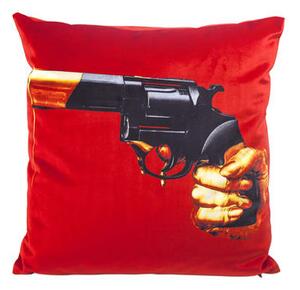 Toiletpaper Cushion - / Revolver - 50 x 50 cm by Seletti Red/Multicoloured