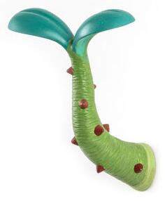 Sprout Small Hook - / H 18 cm - Resin by Seletti Multicoloured/Green