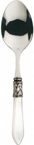 ALADDIN OLD SILVER-PLATED RING VEGETABLE & MEAT SERVING SPOON - Ivory