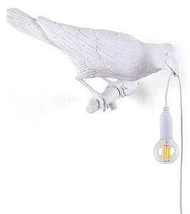 Bird Looking Right Wall light with plug - / Outdoor by Seletti White
