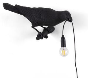 Bird Looking Right Wall light with plug - / Outdoor by Seletti Black