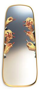 Toiletpaper Mirror - / Lipsticks - 62 x 140 cm by Seletti Multicoloured/Gold/Mirror