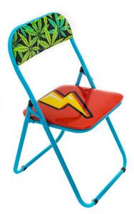 Eclair Folding chair - / padded by Seletti Multicoloured