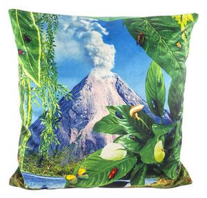 Toiletpaper Cushion - / Volcan - 50 x 50 cm by Seletti Multicoloured/Green