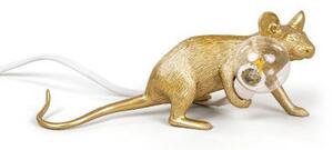 Mouse Lie Down #3 Table lamp - / Reclining mouse by Seletti Gold