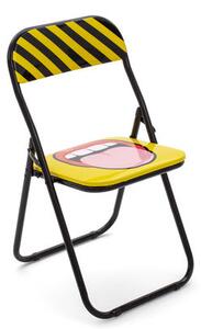 Tongue Folding chair - / padded by Seletti Multicoloured