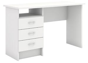 Fosy Desk 3 Drawers in White