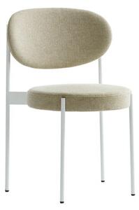 Chaise Serie 430 Padded chair - / Fabric - Verner Panton (1967) by Verpan White/Beige
