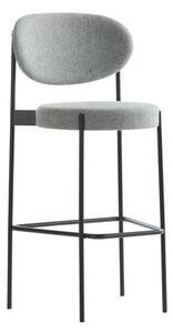 Series 430 Bar stool - / Rembourré - Tissu - H 75 cm by Verpan Grey