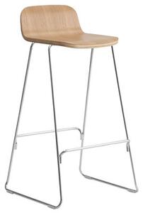 Just High stool - Backrest / H 75 cm by Normann Copenhagen Natural wood