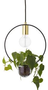 Pendant - / With flowerpot - Ø 30 by Bloomingville Black/Gold