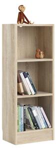 Duday Low Narrow Bookcase (2 Shelves) In Oak
