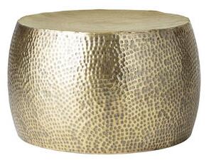 Hella Coffee table - / Hammered metal - Ø 50 x H 34 cm by Bloomingville Gold/Metal
