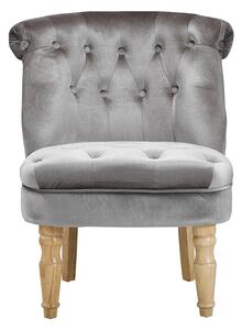 Lottie Chair Silver Velvet