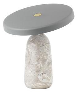 Eddy Table lamp - / With pivot - Marble & stamped steel by Normann Copenhagen Grey