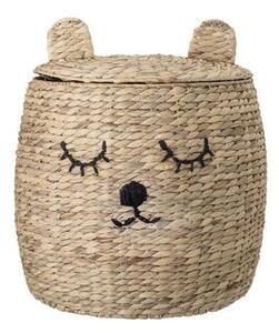 Ourson Basket - / with lid - Water hyacinth by Bloomingville Beige