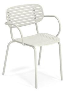Mom Stackable armchair - / Metal by Emu White