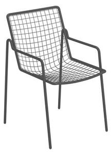 Rio R50 Stackable armchair - / Metal by Emu Black