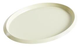 Ellipse Small Tray - / 23 x 18 cm - Metal by Hay Yellow