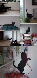 Guitou the Cat Sticker by Domestic Black
