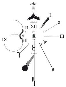 Vynil Clock Wall clock by Domestic Black