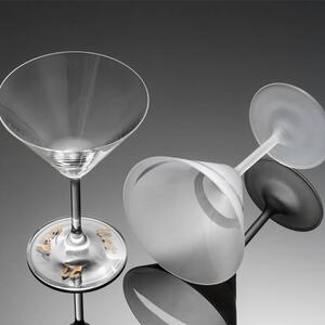 BARTENDER'S SIGNATURE SET OF 2 MARTINI CUPS - Frosted