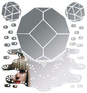 Meltingpolyhedron self-sticking mirror - Sticker by Domestic Mirror