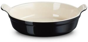 Le Creuset 24cm Stoneware Heritage Round Dish Black Onyx