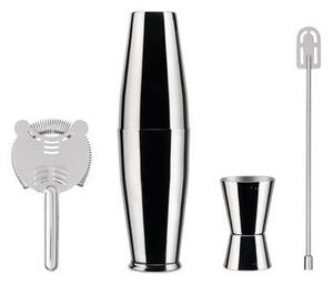 Lunar Eclipse Shaker set - / By Ettore Sottsass - 5-piece set by Alessi Metal