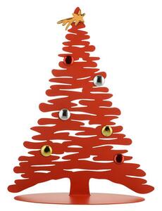 Bark Tree Christmas decoration - / Christmas tree with coloured magnets - H 45 cm by Alessi Red
