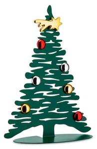 Bark Tree Christmas decoration - / Christmas tree H 30 cm + 3 coloured magnets by Alessi Green
