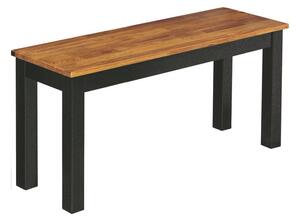 Copert Bench Black Frame-Oiled Wood