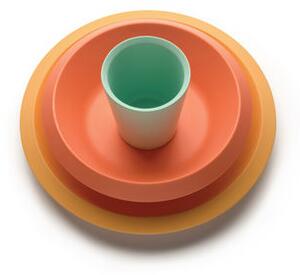 Giro Kids Children's tableware set - / 3 pieces - Melamine by Alessi Orange