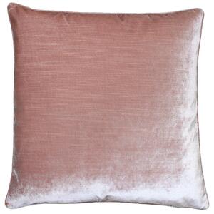 Luxe Velvet Piped Cushion Blush