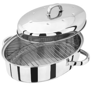 Judge Speciality Cookware Oval Roaster With Rack 35x25x15cm